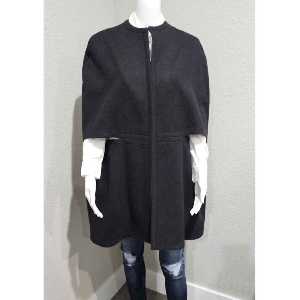 STELLA McCartney Dark Gray Wool Cape